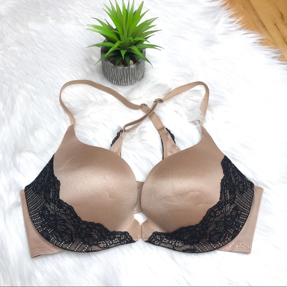 Victoria's Secret Other - Victoria's Secret nude & black lace push-up bra